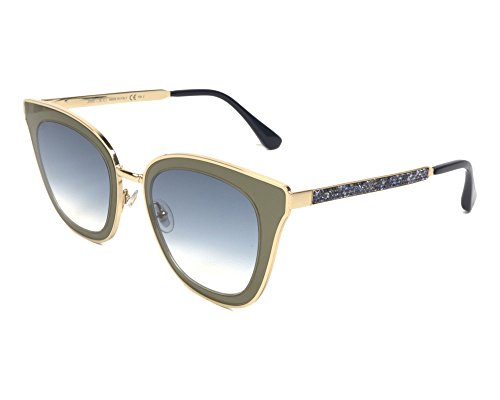 Jimmy Choo Lory/S FQ Gafas, BLUEE GOLD/GY GREY, 49 Mujeres