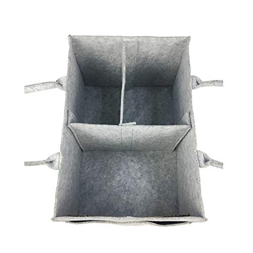 Jiyaru Organizador de Pañales para Bebé, Cesta de Almacenamiento para Pañales Toatillas de Bebé, Organizador de Coche Portátil, Cesta de Regalo 33 * 23 * 18.5cm
