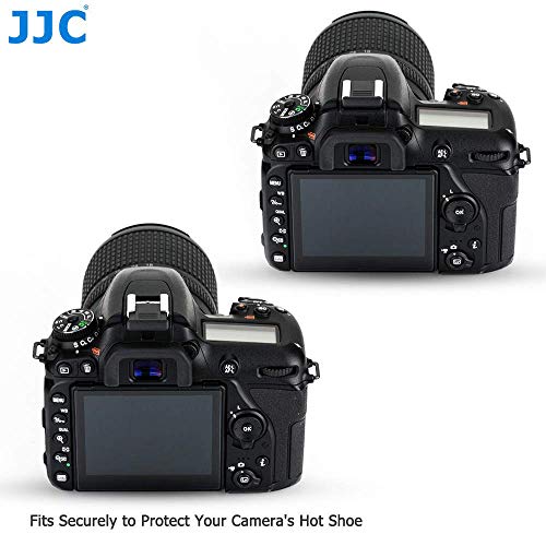 JJC Cubierta de Zapata para Cámaras Nikon, Panasonic, Olmypus, etc. SLR y Cámaras Sin Espejo con Zapata ISO Estándar (Consulte la Descripción para Obtener Más Cámaras de Compatibilidad)