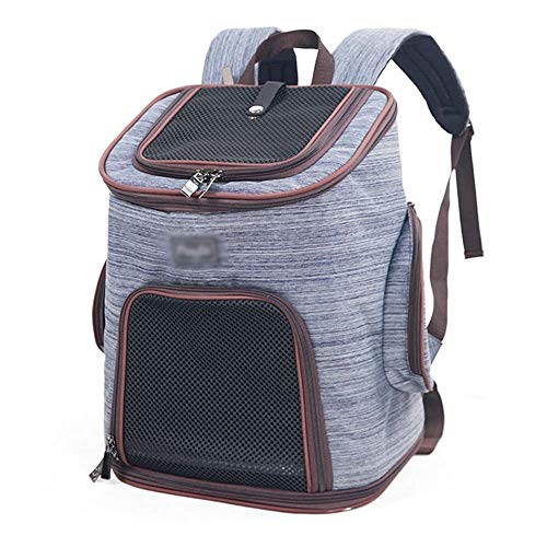 JJL Prima Animal doméstico del Mochila for Perros y Gatos pequeños |Diseño ventilado, Correa de Seguridad, Hebilla de Soporte |Diseñado for Viajes, Senderismo y Uso al Aire Libre (Color : B)