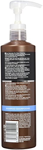 John Frieda Brilliant Champú Morena y Protección Nutrición color castaño 500 ml