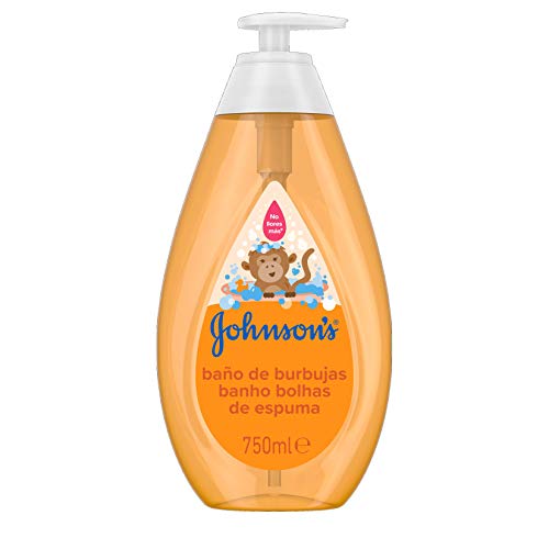 Johnson's Baby Baño de Burbujas para niños, formulado para la piel delicada de los bebés - 3 x 750 ml
