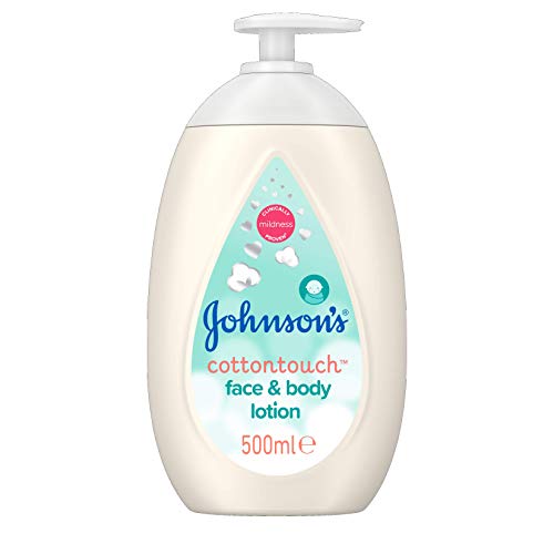 Johnson's Baby CottonTouch Loción Cara y Cuerpo, 24 horas de Hidratación - 3 x 500 ml