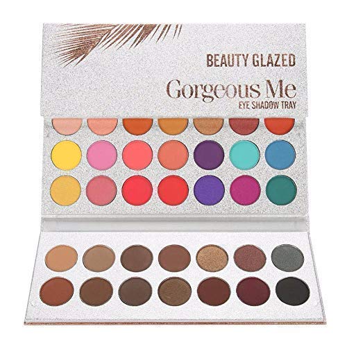 Jooayou 63 Colore Paleta de Sombra de Ojos Mate, Maquillaje Profesional Paleta de Sombra de Ojos, Colores Pop Mezclable Polvo de Sombra de Ojos