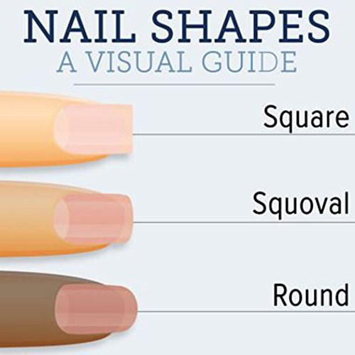 Jovono - 24 uñas postizas de manicura francesa con pegamento, color rosa natural