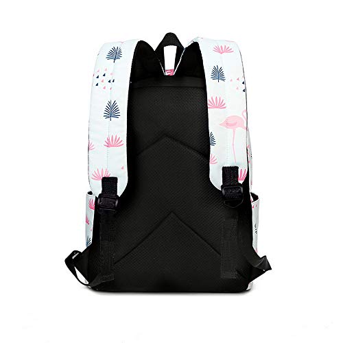 Joymoze Moderna Mochila de Ocio para Niñas Mochila Escolar para Adolescentes Mochila Bolso Estampado para Mujer Flamingos