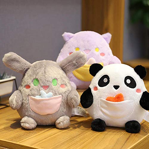 Junsansir 1 Piezas de Juguetes de Felpa para Gatos,muñeca de Dibujos Animados Encantadora,Gatitos de Peluche,muñecas Suaves y Lindas para niños,Regalos de cumpleaños para bebés,Panda de Bolsillo