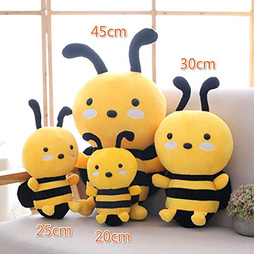 Junsansir Cute Little Bee Doll Stuffed Soft Insect Doll Plush Toy Gifts Classic Toy para niñas,30cm