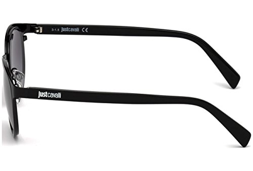 Just Cavalli - JC742S, Geométrico, metal, hombre, BLACK/GREY SHADED(01B P), 49/20/140