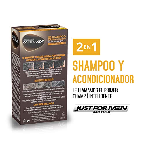 Just For Men Control GX - Champú y Acondicionador Reductor de Canas para Hombres - 147 ml