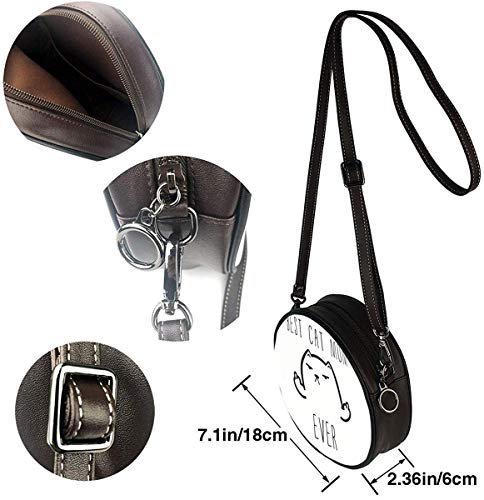 Just Relax Shop Best Cat Dad Ever Rude Cat Fashion - Bolso de mano de piel sintética para mujer y niña, color, talla Talla única