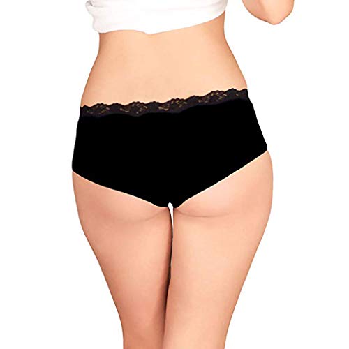 JUTOO Señoras Encaje Cintura Baja Bragas Cuerpo Formando Ropa Interior Ropa Interior Transparente