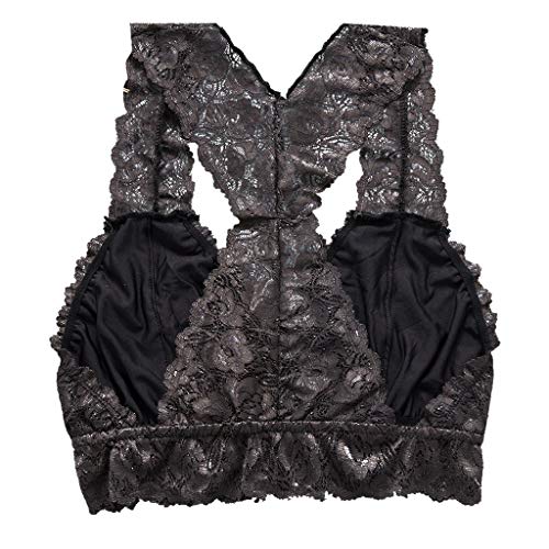 JUTOO Sujetador de Encaje de Las señoras de Moda Ultra-Delgado Chaleco arcón Ropa Interior Sujetador