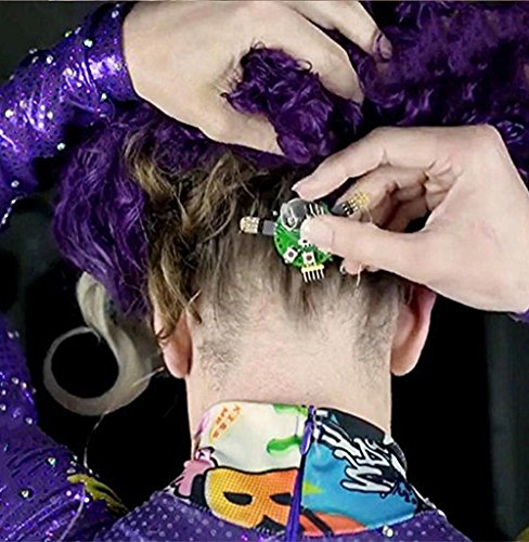 JYSPORT - Extensiones de clip de pelo de fibra óptica con luz LED multicolor, LED Eyelashes Random color