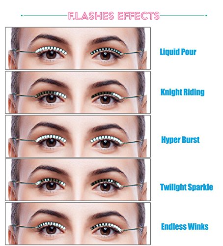 JYSPORT - Extensiones de clip de pelo de fibra óptica con luz LED multicolor, LED Eyelashes Random color