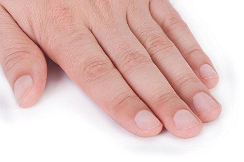 K-Pro Lima de uñas de acero inoxidable con grano fino y grueso – Largo 15,4 cm