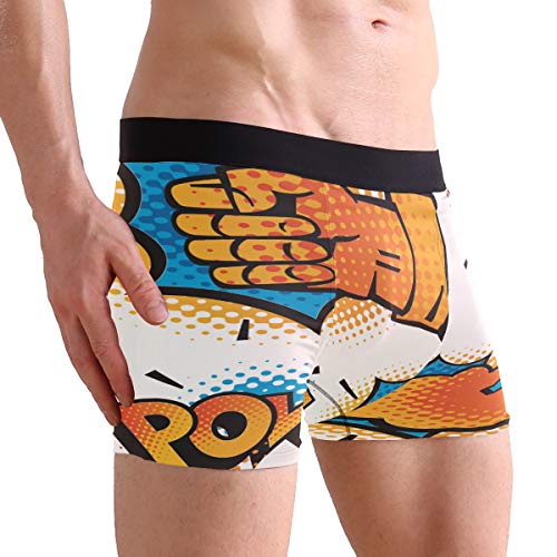 Kaihong - Calzoncillos para hombre, diseño con texto en inglés "Merry Christmas", con cintura cubierta Multi10. S