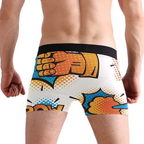 Kaihong - Calzoncillos para hombre, diseño con texto en inglés "Merry Christmas", con cintura cubierta Multi10. S