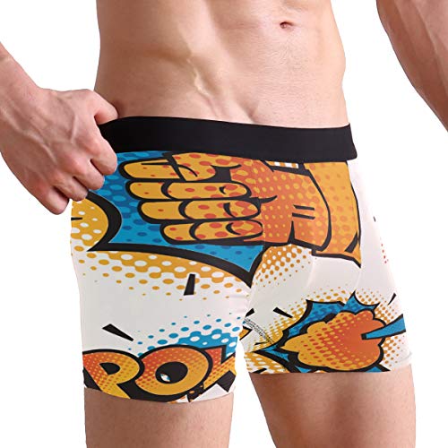 Kaihong - Calzoncillos para hombre, diseño con texto en inglés "Merry Christmas", con cintura cubierta Multi10. S