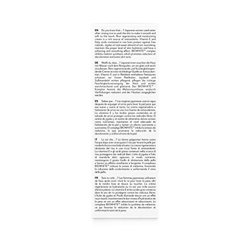 Kaishi - Crema facial de arroz Rice para hidratar, matificar y unificar el tono de la piel, 50 ml