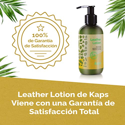 Kaps Leather Lotion | Cuidado del Cuero Liso Natural y Sintético con Jojoba y Lanolina Ecológicas a Base de Plantas | Restaura Zapatos | Bolsos | Chaquetas y Más, 200 ml | Hecho en Europa