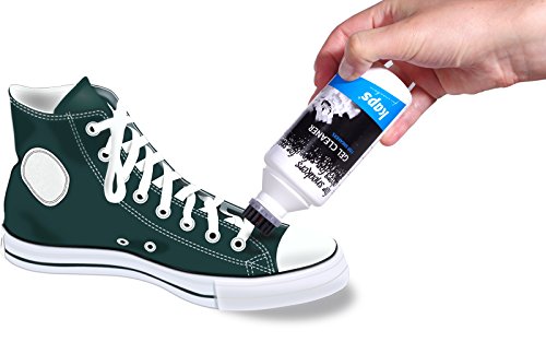 Kaps Limpiador de Gel para Zapatillas y Calzado Informal con Aplicador de Brocha, para Cuero Textil Ante Nobuck Lona, Sneakers Gel Cleaner