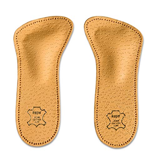 Kaps Plantillas Zapatos Ortopédicas de Cuero de 3/4 para Mujeres, Reducen las Molestias y Previenen el Dolor en el Antepié Con Soporte Para el Arco Metatarsiano (37 EUR)