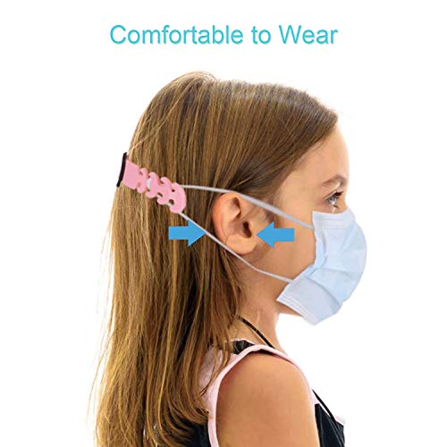 KATELUO 8PCS Hebilla de Extensión, Gancho de Extensión para Orejas, Hebilla de Protector Facial, Hebilla de Extensión Ajustable Para Niños, Adultos (Style A)