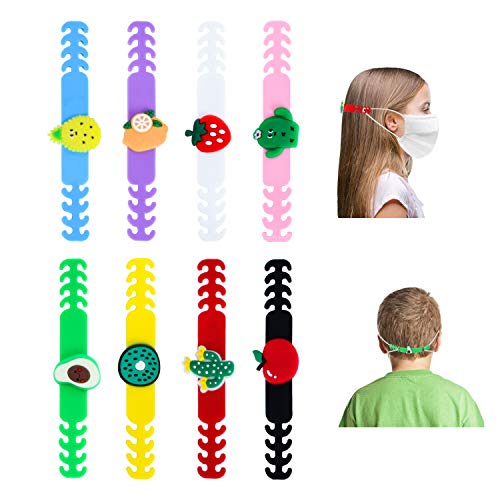 KATELUO 8PCS Hebilla de Extensión, Gancho de Extensión para Orejas, Hebilla de Protector Facial, Hebilla de Extensión Ajustable Para Niños, Adultos (Style A)