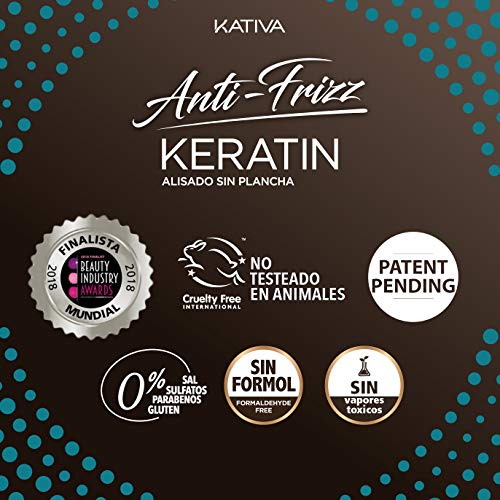 Kativa Keratin Anti-Frizz Alisado Sin Plancha Repara Puntas 30 Dã­As 200 g