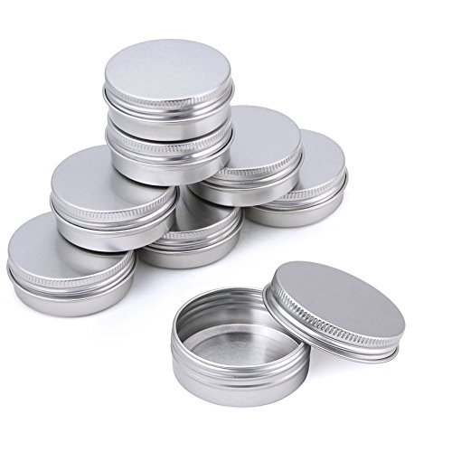 Kbnian Latas de Aluminio Vacias 30pcs 30ml, Tarros Cosmetica, Tarros Aluminio Vacíos, Ideales para Todo los Viajes, para Guardar Cosmetica/Balsamos/Objetos Pequeños