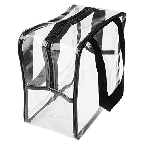 Kcnsieou Durable impermeable PVC claro totalizador portátil ver a través de gimnasio/cosméticos Neceser viaje bolsa de almacenamiento