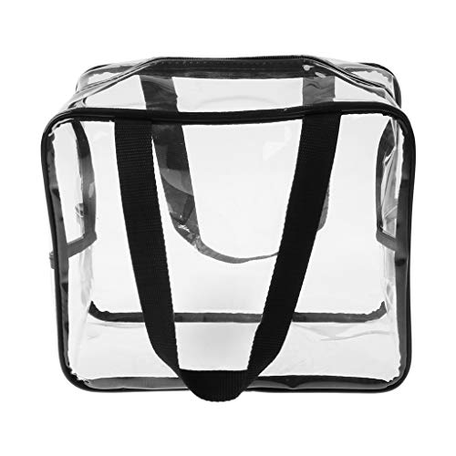 Kcnsieou Durable impermeable PVC claro totalizador portátil ver a través de gimnasio/cosméticos Neceser viaje bolsa de almacenamiento