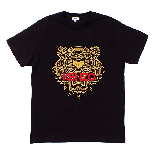 Kenzo Tiger T-Shirt Hombre (M, Negro)