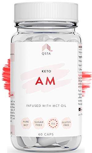 Keto Plus Actives AM (60 CAPS) - Quemagrasas potente para adelgazar y rapido, Quema grasas & Detox, Aceite MCT C8 + Vinagre de Sidra de Manzana, Fat Burner Reductor, Kit Dieta, PERSONALIZADO +MEDICOS