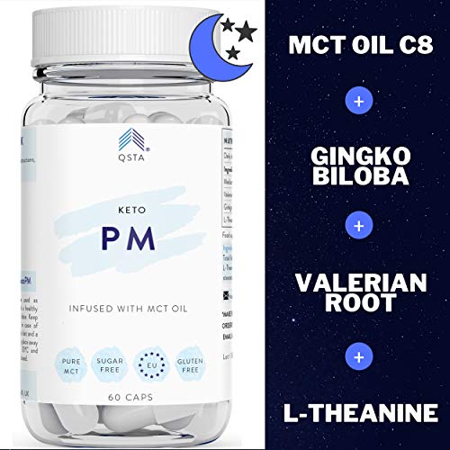 Keto Plus Actives PM (60 CAPS) - Quemagrasas potente para adelgazar y rapido, Quema grasas mientras duermes & Mejora tu sueño REM - Fat Burner Reductor, Kit Completo Dieta, PERSONALIZADO + MEDICOS