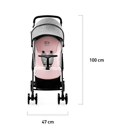 Kinderkraft Silla de Paseo Ligera LITE UP, Carrito, Manejable, Plegable, Rosa