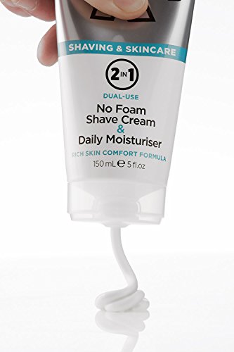 King of shaves 2 en 1 – Crema de Afeitar sin espuma & Crema Hidratante para cada día, 150 ml
