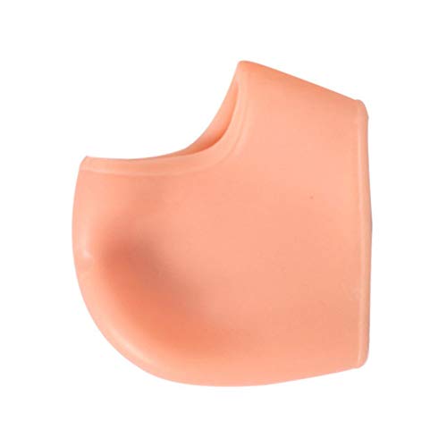 KinshopS 2 uds, Protector de talón de Gel de Silicona, Protector de Talones agrietados, Protectores para aliviar el Dolor, Color de la Piel sin Agujero, Color de Piel sin Agujero