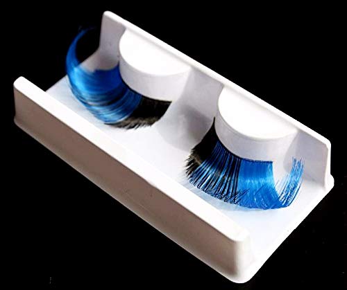 KIRALOVE Pestañas postizas - Adhesivo - Muy Largo - Multicolor - Halloween - Carnaval - Idea de Regalo Original