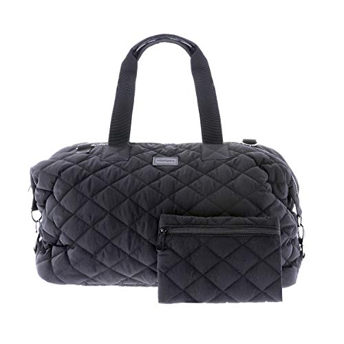 Kiwisac Lovely | Bolso Maternal | Color Negro | Con Cambiador y Neceser | Uso Hospital o Carrito Bebe | 48 x 24 x 34cm