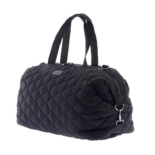 Kiwisac Lovely | Bolso Maternal | Color Negro | Con Cambiador y Neceser | Uso Hospital o Carrito Bebe | 48 x 24 x 34cm