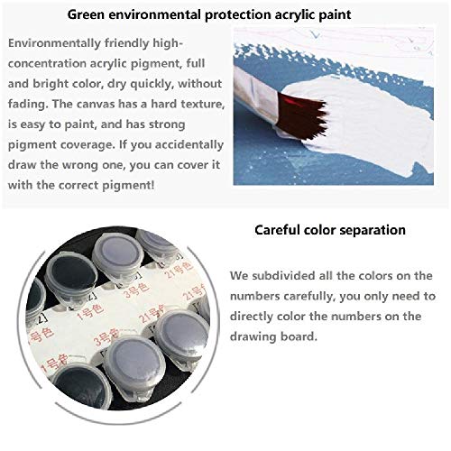 Kpoiuy Pintura por NúMeros para Adultos NiñOs Pintura por NúMeros con Pinceles Y Pinturas Decoraciones para El Hogar - Valencia EspañA Barco Fluvial 16 * 20 Pulgadas