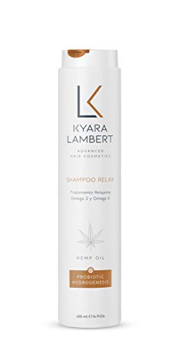 Kyara Lambert - Shampoo Relax con ACEITE de SEMILLA de CANNABIS, 400ml | Champú Relajante Extractos de Cáñamo y Omega 3 y 6