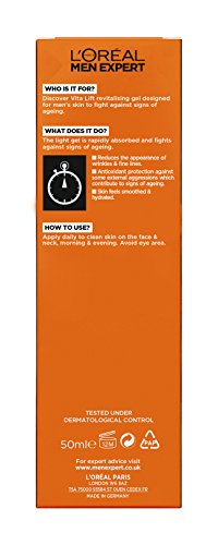 L 'Oreal Men Expert Vita Lift Antiarrugas Gel Crema Hidratante, 50 ml