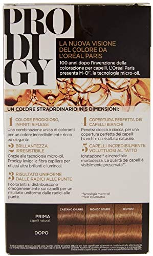 L 'Oréal Paris, Prodigy - Coloración permanente 7.31 Nocciola Biondo Dorato