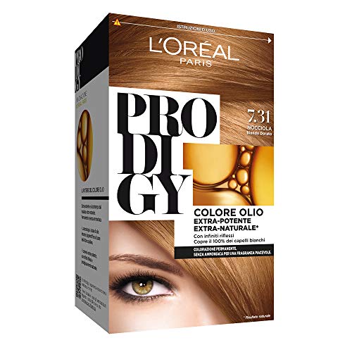 L 'Oréal Paris, Prodigy - Coloración permanente 7.31 Nocciola Biondo Dorato