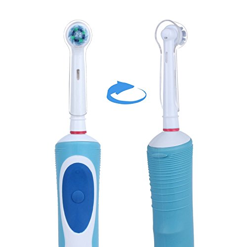 L-SRX Tapa protectora de viaje para cabezales de cepillo de dientes Oral B, conveniente para viajes y más higiénico para mantener los gérmenes lejos del polvo