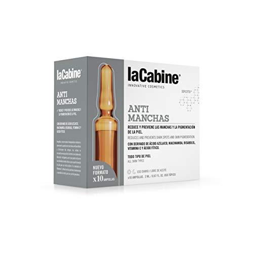 La Cabine - Ampollas Antimanchas - Despigmentante Facial - Serum Antimanchas para la Cara que reduce la Melanina de la Piel y previene la formación de manchas