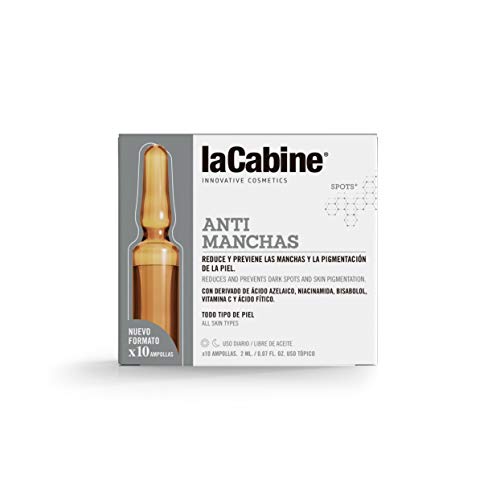 La Cabine - Ampollas Antimanchas - Despigmentante Facial - Serum Antimanchas para la Cara que reduce la Melanina de la Piel y previene la formación de manchas